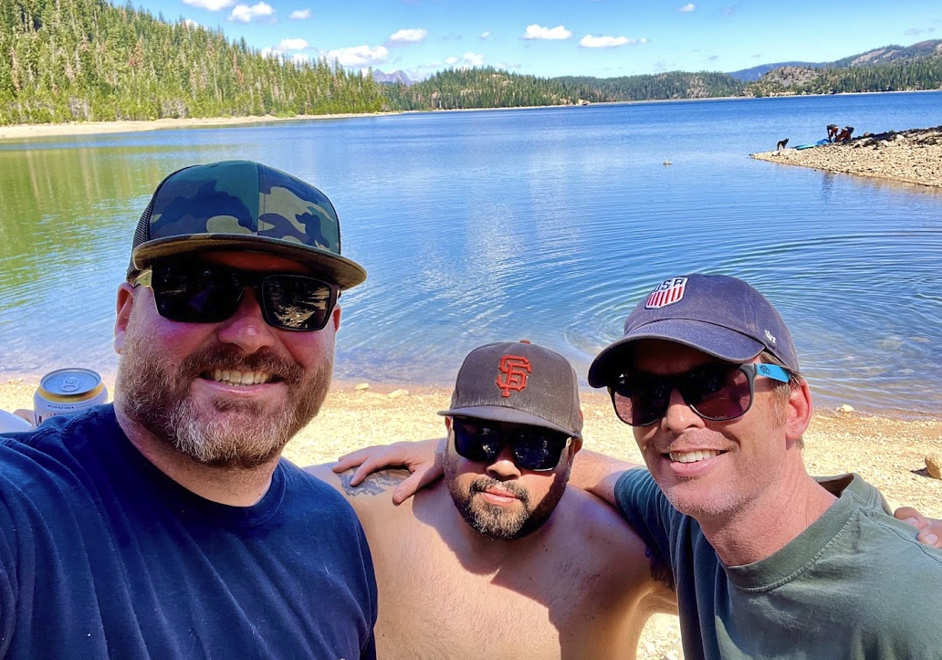 Hustle owners at the lake