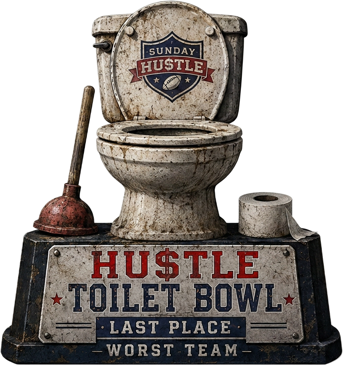 Hu$tle Toilet Bowl trophy
